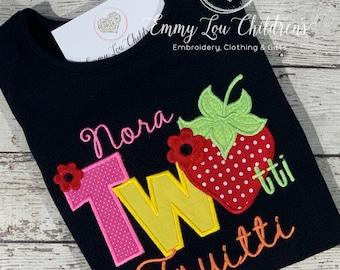 Twotti Fruitti Birthday Shirt, Second Birthday Shirt, Twotti Fruitti Shirt, 2nd Birthday Shirt for Girls, 2nd Birthday Shirt, Fruit Shirt