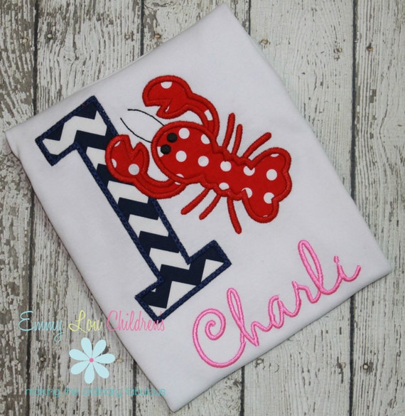 Birthday Shirt Girl 1,Birthday Shirt, Crawfish 1st Birthday, Crawfish Boil Birthday Shirt, Crawfish Birthday Shirt, 1st Birthday Shirt