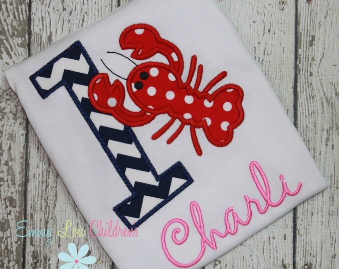 Birthday Shirt Girl 1,Birthday Shirt, Crawfish 1st Birthday, Crawfish Boil Birthday Shirt, Crawfish Birthday Shirt, 1st Birthday Shirt