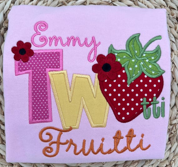 Twotti Fruitti Birthday Shirt, Second Birthday Shirt, Twotti Fruitti Shirt, 2nd Birthday Shirt for Girls, 2nd Birthday Shirt, Fruit Shirt