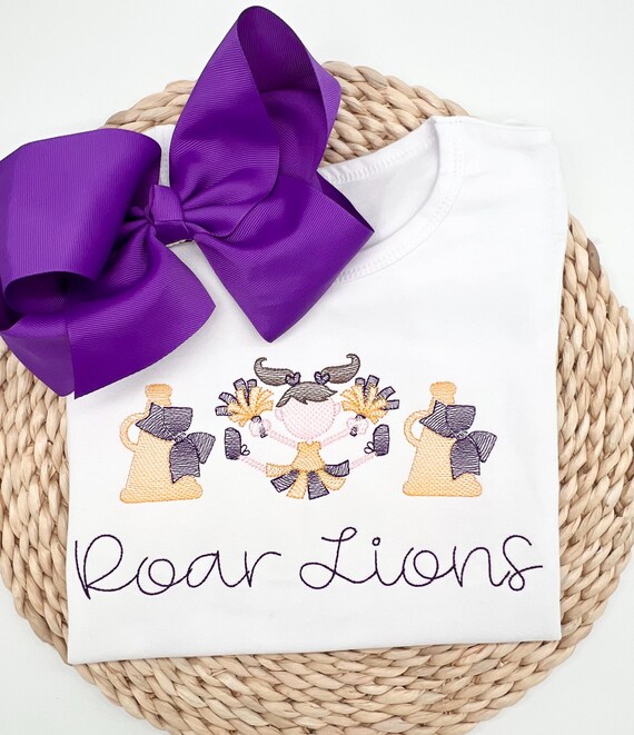 Personalized Football Shirt: Cheerleader Outfit, Toddler Game Day Tee