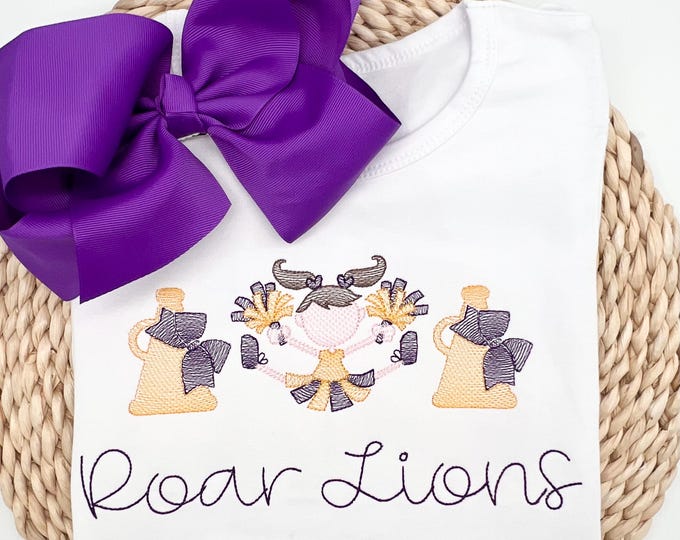 Personalized Football Shirt: Cheerleader Outfit, Toddler Game Day Tee