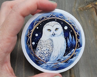 Snowy Owl Sticker, Hedwig Decal, White Owl Vinyl Decal Sticker, Snowy Owl Decal, Hedwig Sticker, Hedwig Decal 3 Inch Waterproof Sticker Bird