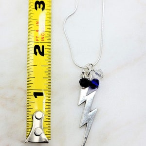 Tampa Bay Lightning Bolts Necklace B2B Stanley Cup Champions Lightning Bolt Jewelry NHL Hockey Fan No 1 Bullshit Champa Bay Silver Pendant image 7