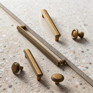 Antik bronsfärgad handtag för skåp, vintage lådhandtag för garderob