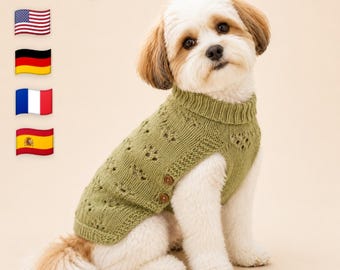 Einfaches Strickmuster für Hunde | Puppy Paw Lace Anleitung (Digitaler Download)