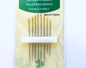 Sashiko Needles, Embroidery Needle Set, Long Needles for Sewing