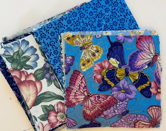 4 1/2" voorgesneden quiltvierkanten, katoenen lapjesquilten, gebloemde stoffen, bedelpakketten, vlinderstof, veelkleurige stoffen om te quilten