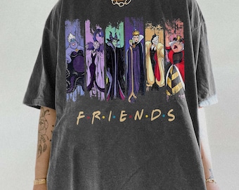 Disney Villains Friends Shirt, Evil Queen Maleficent Ursula Tee, Halloween Villains Shirt, Disney Villain Friends Tee, Comfort Colors Shirt
