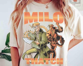 Retro Disney Atlantis The Lost Empire Milo Thatch shirt, Milo Journey To The Unknown Tee, WDW Disneyland Family Vacation Trip Outfits 2026