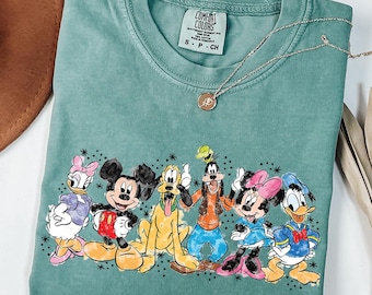 Retro Mickey and Friends Shirt, Vintage Disney Shirt, Disneyworld Shirts, Family Mickey And Friends Shirt, Disney Family Tee,Comfort Colors®
