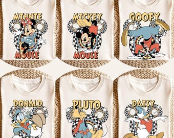 Vintage Mickey and Friends Shirt, Retro Disney All Characters Shirt, Disney Family Trip T-shirt, Walt Disney World T-shirts, Comfort Colors®