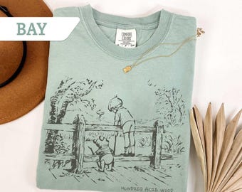 Retro Disney Winnie The Pooh Shirt, Hundred Acre Wood Pooh Christopher Robin Sketch Disney Girl Trip T-shirt, Disneyland Pooh Bear Shirts