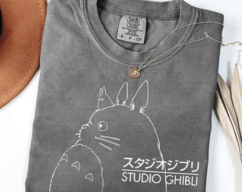 chemise Totoro vintage, sweat-shirt, sweat à capuche, chemise Studio Ghibli, chemise Totoro mon voisin, chemise cadeau Studio Ghibli, chemise de film de l'an 2000