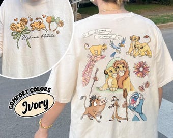 Komfort Farben Hakuna Matata Shirt, Animal Kingdom Shirt, Disneyworld Shirt, Magic Kingdom T-Shirt, König der Löwen Shirt, Disney Simba und Nala Shirt