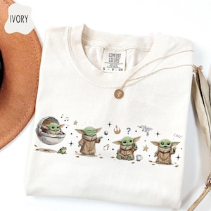 Retro Grogu Star Wars Comfort Colors Shirt, Grogu Bounty Hunter Shirt, 90s Style Star Wars Shirt, Baby Yoda Tee, Mandalorian Shirt bild 1