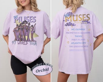 Retro Disney Hercules The Muses 97 World Tour Shirts, Retro Disney Hercules Diva Muses Song Concert Shirt, Disney 2026 Family Matching Shirt