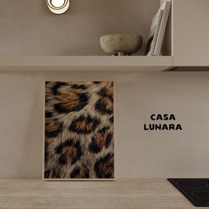 Leopard Fur Print - Luxury Wild Animal Skin Pattern Wall Art (Digital Download)