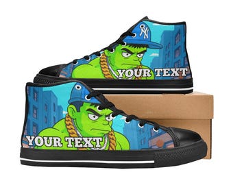 High Top Canvas Kid's Shoes Superhero Personalized Gift