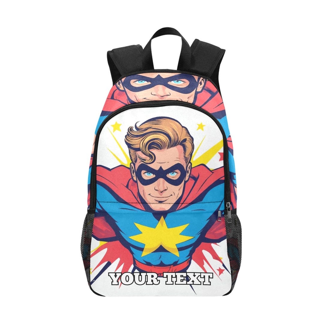 Personalized Superhero School Backpack Custom - Etsy