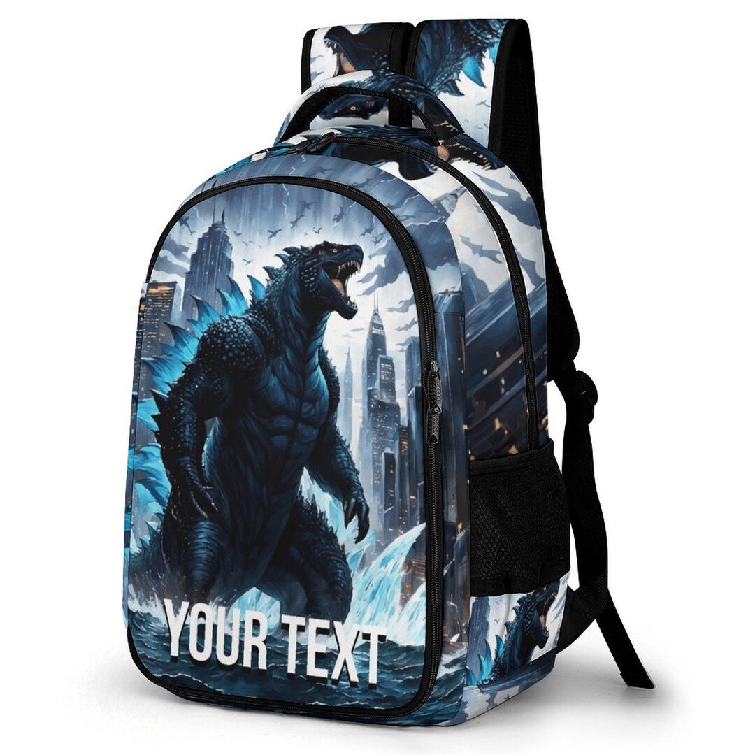Godzilla Backpack Keychain Godzilla Backpack Personalized Gojira Kaiju Custom Gift - Etsy