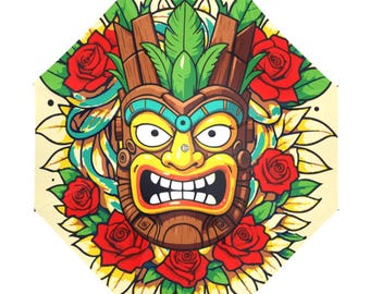 Paraguas UV Niños Cómics Tiki Máscara