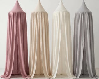 Dossel de algodão para cama infantil para berçário, tenda suspensa para berço de bebê, mosquiteiro e decoração para canto de leitura, cortina para sala de jogos