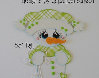 Scrapbook Gingerbread Baking Christmas Title Die Cut A Premade Paper ...