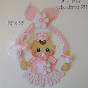 ScRaPbOoKALL BaBy GiRL BoTTLe FlOwErS  KiDs TiTLe DiE CuT A PrEmAdE PaPeR PiEciNg for ScRaPbOoK LaYoUts and or CaRdS by debanderson651