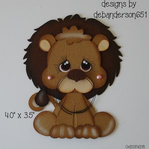 ScRaPbOoK LiOn AniMaLs ZoO EmBeLLiShMeNT TiTLe DiE CuTs A PrEmAdE PaPeR PiEciNg for ScRaPbOoK LaYoUts and or CaRdS by debanderson651