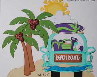 ScRaPbOoK BeAcH BoUnD CaR TiTLe DiE CuT A PrEmAdE PaPeR PiEciNg for ScRaPbOoK LaYoUts and or CaRdS by debanderson651