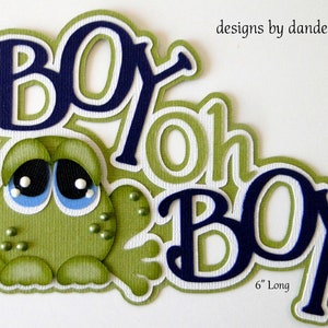 Boy Frog Kids Pre-Made Paper Piecing Die Cuts for Scrapbooks Cards Borders Albums danderson651