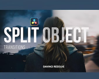 DaVinci Resolve Split Object Transitions, Cinematic Effects (Digital Download)