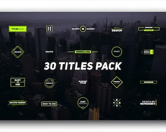 DaVinci Resolve Animated Titles – Modern Motion Graphics Templates