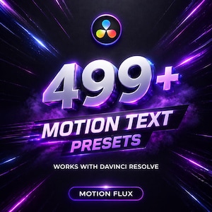 Más de 500 preajustes de texto para DaVinci Resolve • Títulos en movimiento • Animaciones de texto dinámicas • Alternativa a Premiere • Edición de vídeo