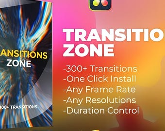 DaVinci Resolve Transitions: pacchetto con oltre 300 effetti video (download digitale)