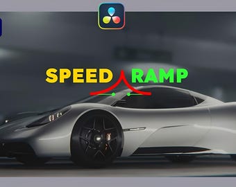 DaVinci Resolve Speed Ramp Transition Template, Cinematic Video Preset (DRFX Digital Download)