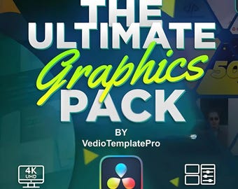 DaVinci Resolve Ultimate Graphics Pack: 525+ Motion Graphics, 4K Templates
