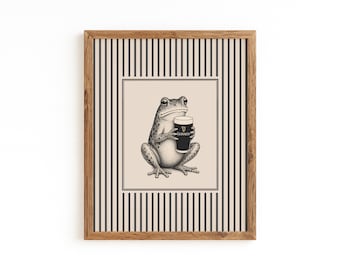 Arte de parede engraçada com sapo bebendo cerveja, arte de parede da Guinness, pôster de sapo bebendo caneca de cerveja, pôster de animal de bar, decoração de bar divertida, pôster da Guinness