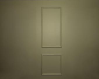 Echtholz-Verkleidungs-Einzeltafel 48 "x 24" DIY-Wandkit - Für 8-Fuß-Decke - Vorgeschnitten - Leisten - Schnellverschluss-Ecken - Akzentwand - Grundierung