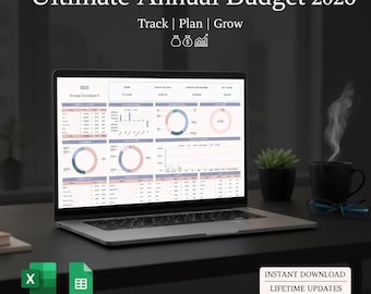 Hoja de cálculo definitiva para el presupuesto de 2026 / Excel y Google Sheets (descarga digital)