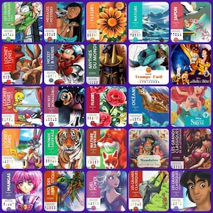 Puede incluir: Una colecci&oacute;n de libros coloridos con varios temas y personajes. Los libros muestran ilustraciones de personajes de Disney, Looney Tunes, flores, escenas de la naturaleza y m&aacute;s. Los t&iacute;tulos incluyen "Mickey & Friends", "Mandalas" y "Girl Power".
