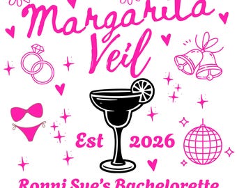 T-shirts voor vrijgezellenfeesten Margarita-Veil