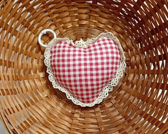 Heart bag charm Valentine's gift