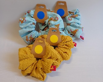 Vintage fabric large Scrunchies