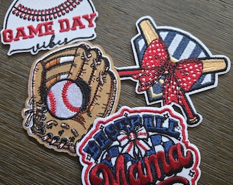 Baseball Mama Iron On Patch Bundle