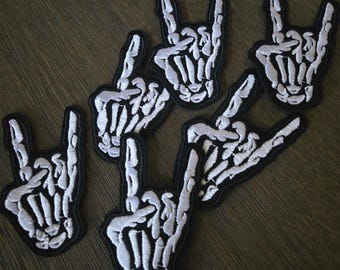 Rocker Hand Embroidered Iron On Patch