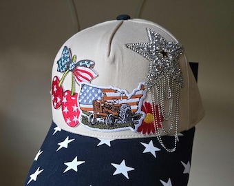 4th of July American Stars Hat