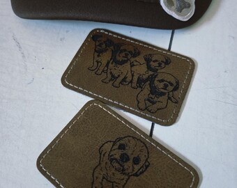 Custom Laser Engraved Leatherette Patches