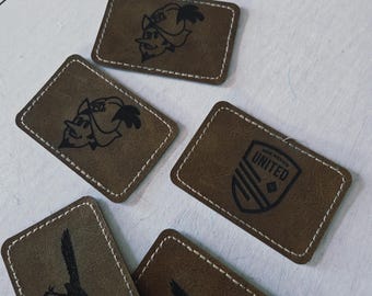 NM Leather Iron On Patch